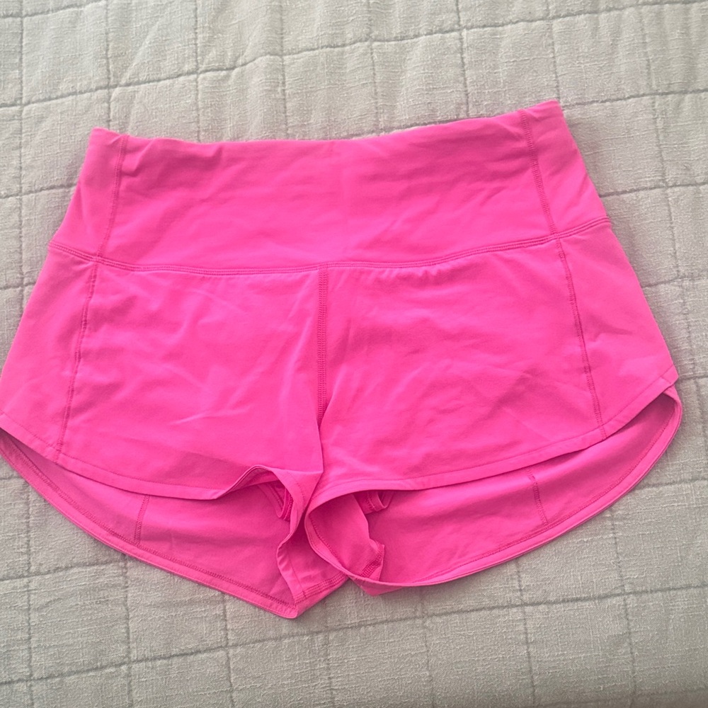 lululemon athletica Vibrant Pink Athletic Shorts